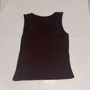 brown tank top cropped